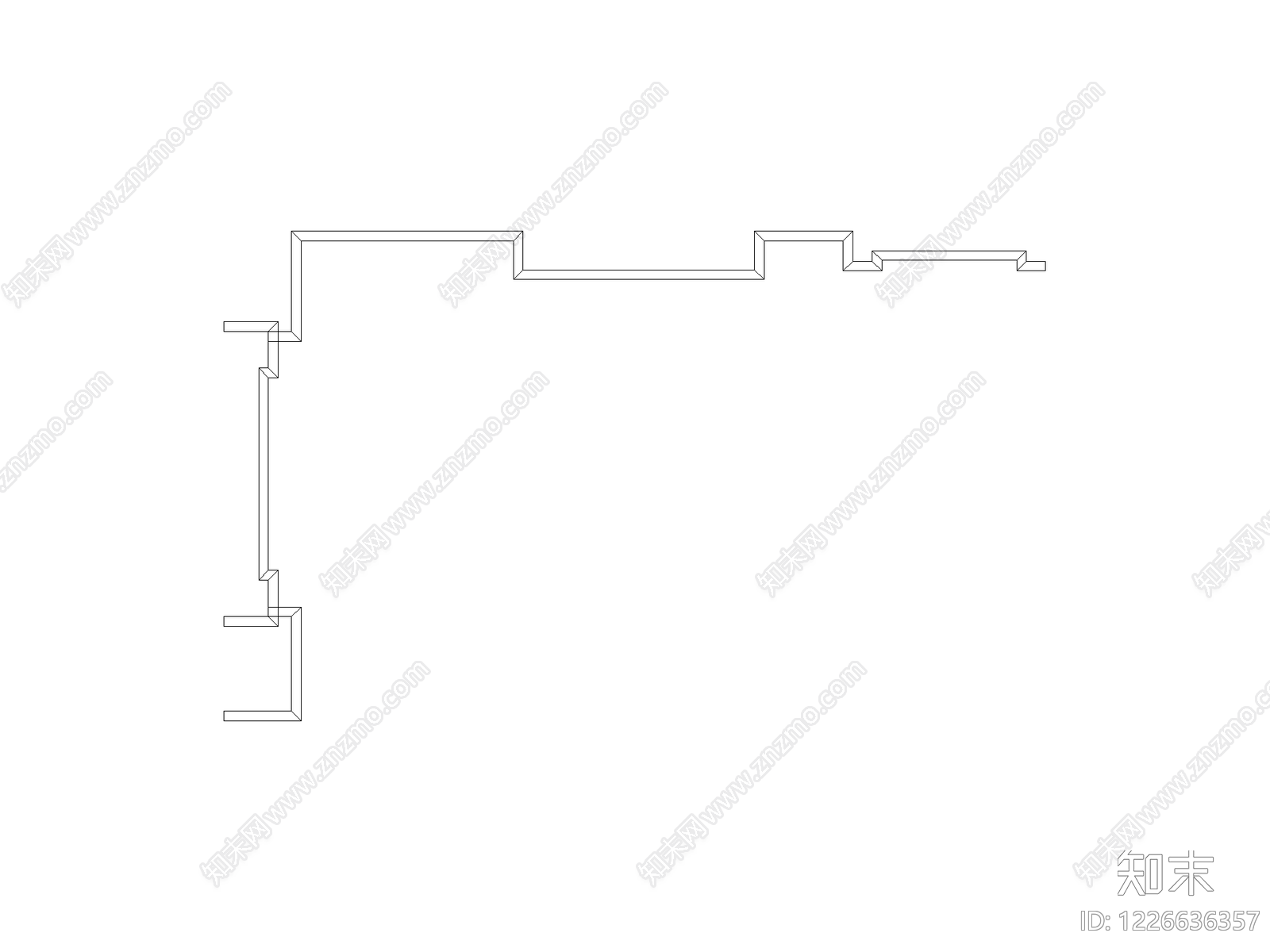欧式装饰线条CAD图纸