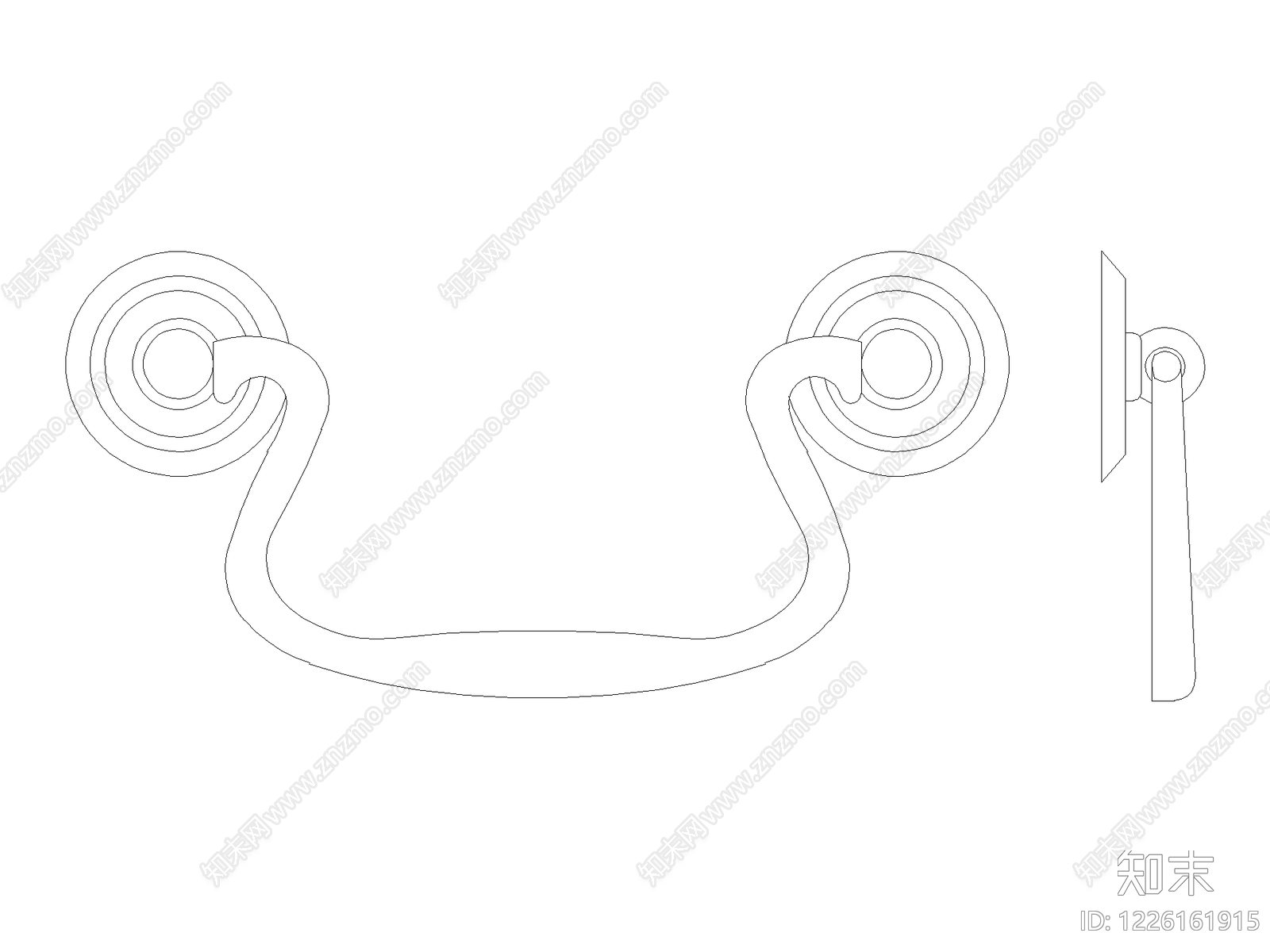 现代五金管件CAD图纸