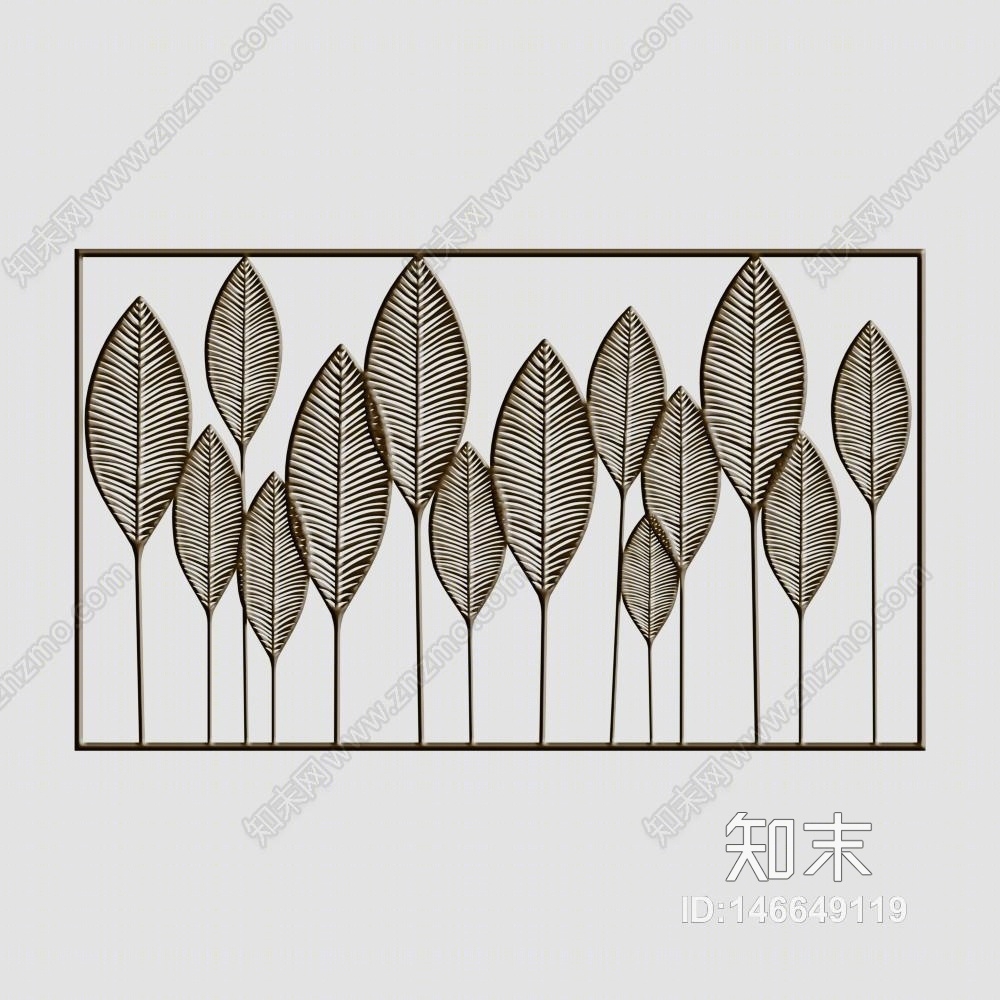 东南亚风格墙饰品3D模型下载【ID:146649119】