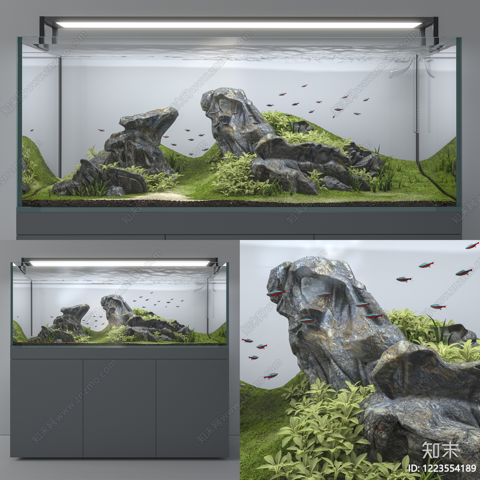 鱼缸贴图下载【ID:1223554189】