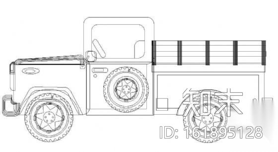 货车图块2cad施工图下载【ID:161895128】