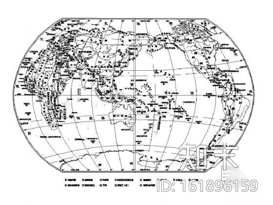 世界地图图块施工图下载【ID:161896159】