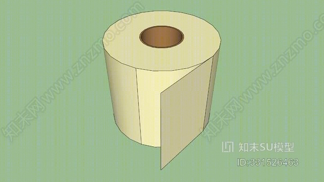 卫生纸卷SU模型下载【ID:331526463】