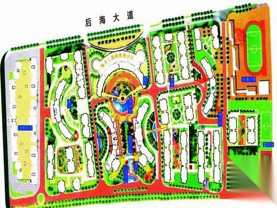 招商海月住宅小区规划设计文本cad施工图下载【ID:166821122】