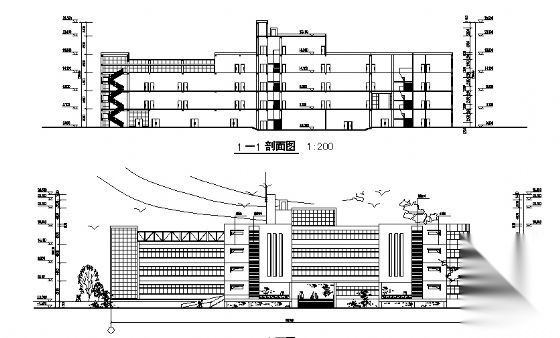 某大学五艺术中心建筑设计方案图cad施工图下载【ID:151565122】