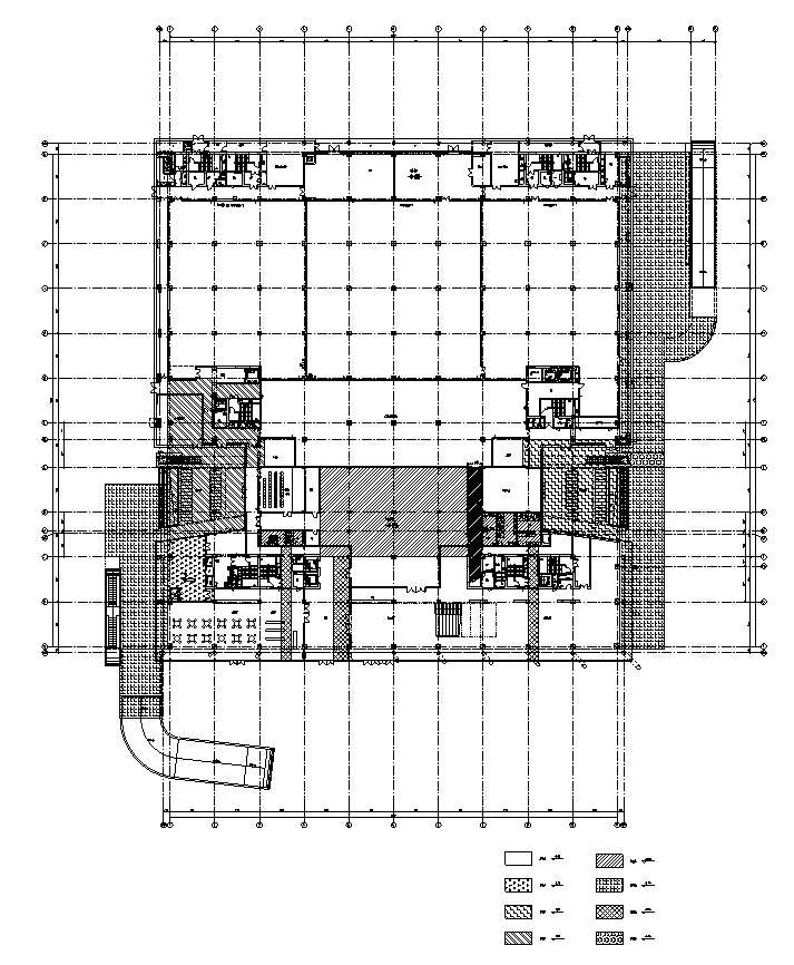 [江苏]六层梯形造型框架结构图书馆建筑施工图(含全专业...cad施工图下载【ID:165625194】