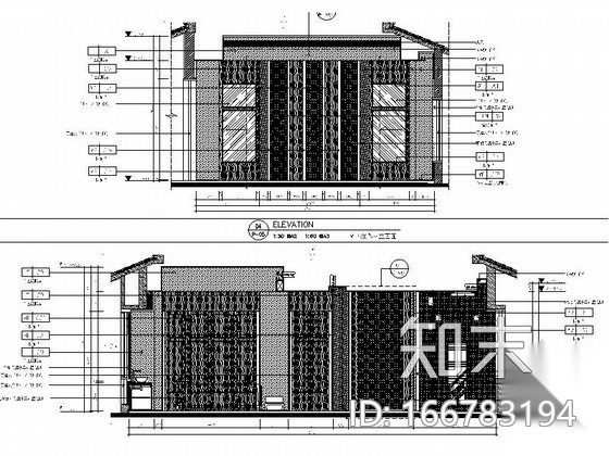 [三亚]风景度假区国际酒店休闲VIP室装修施工图cad施工图下载【ID:166783194】