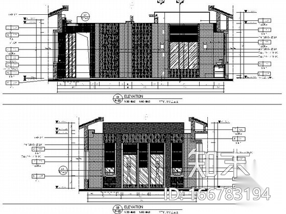 [三亚]风景度假区国际酒店休闲VIP室装修施工图cad施工图下载【ID:166783194】