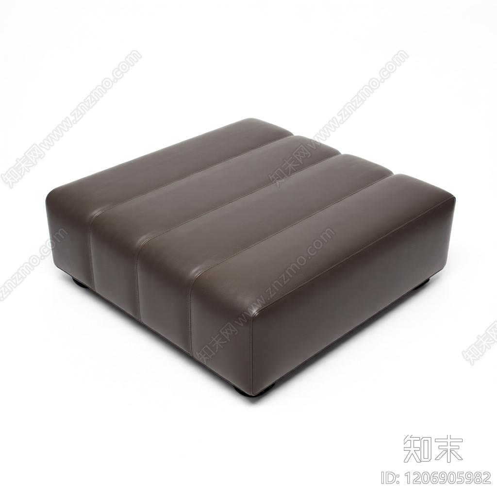 深色皮质长凳3D模型下载【ID:1206905982】