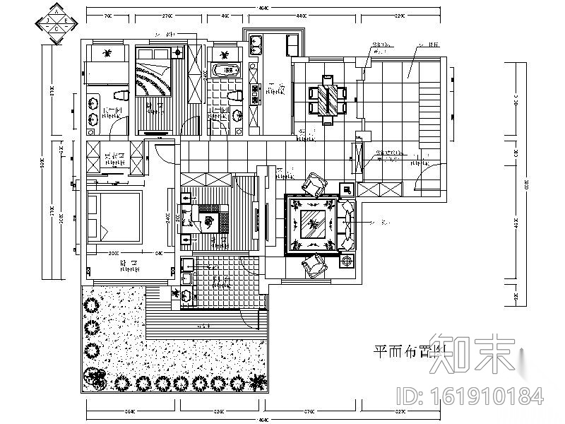 新中式阁楼三居室施工方案（含效果）cad施工图下载【ID:161910184】