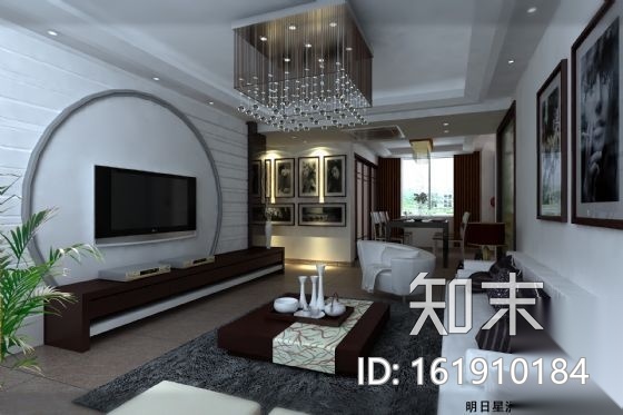 新中式阁楼三居室施工方案（含效果）cad施工图下载【ID:161910184】