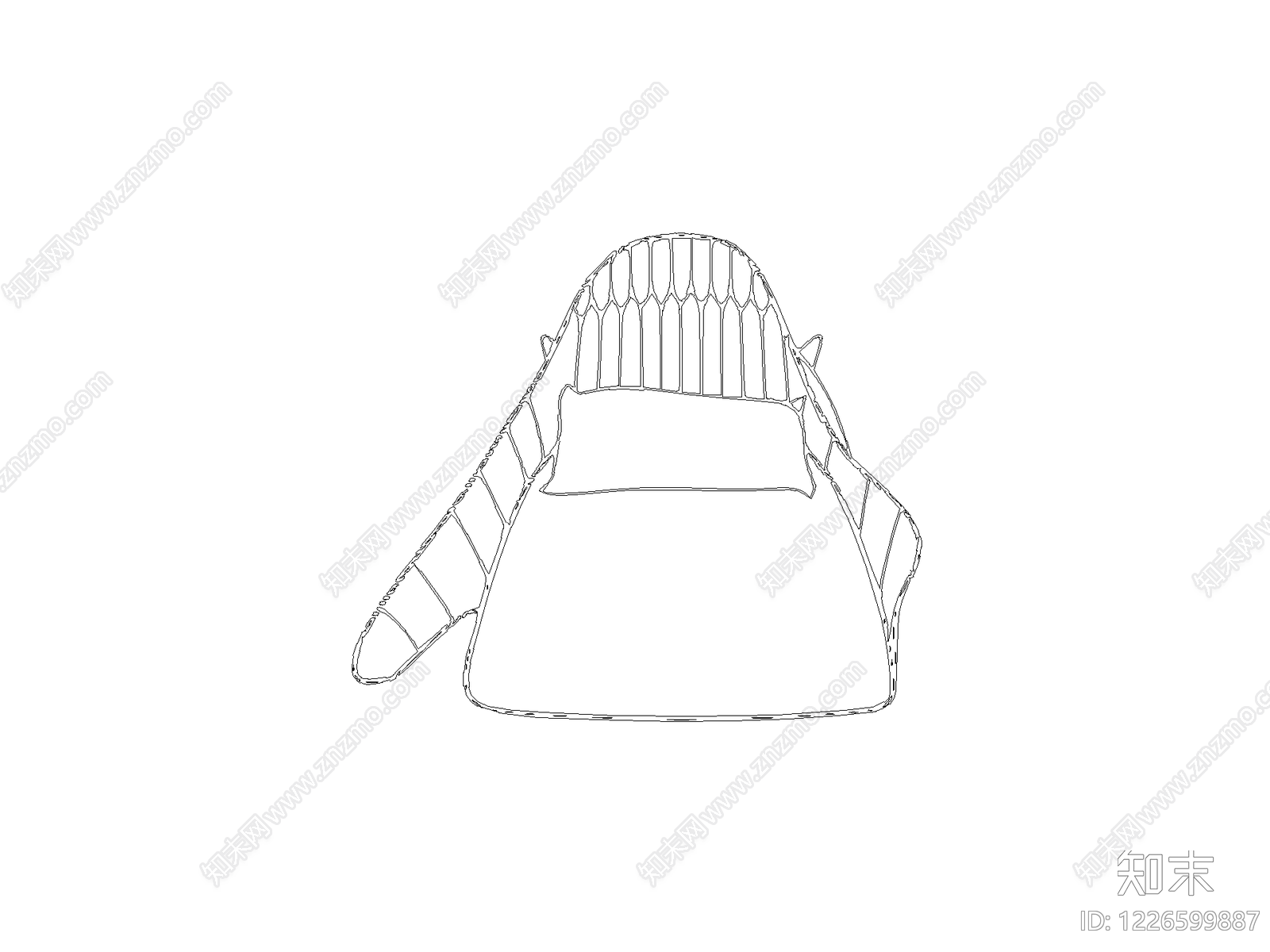 现代床CAD图纸