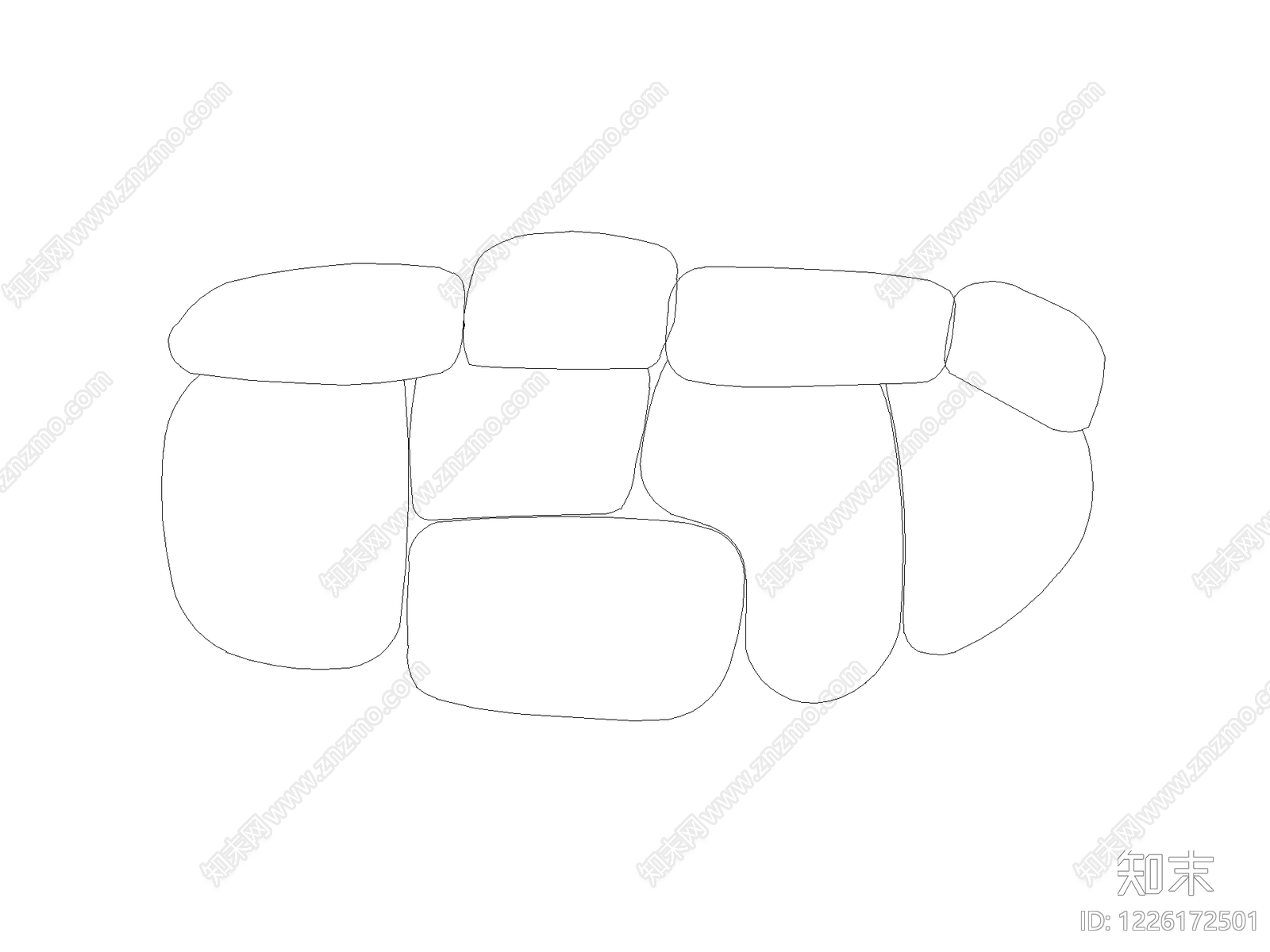 沙发CAD图纸