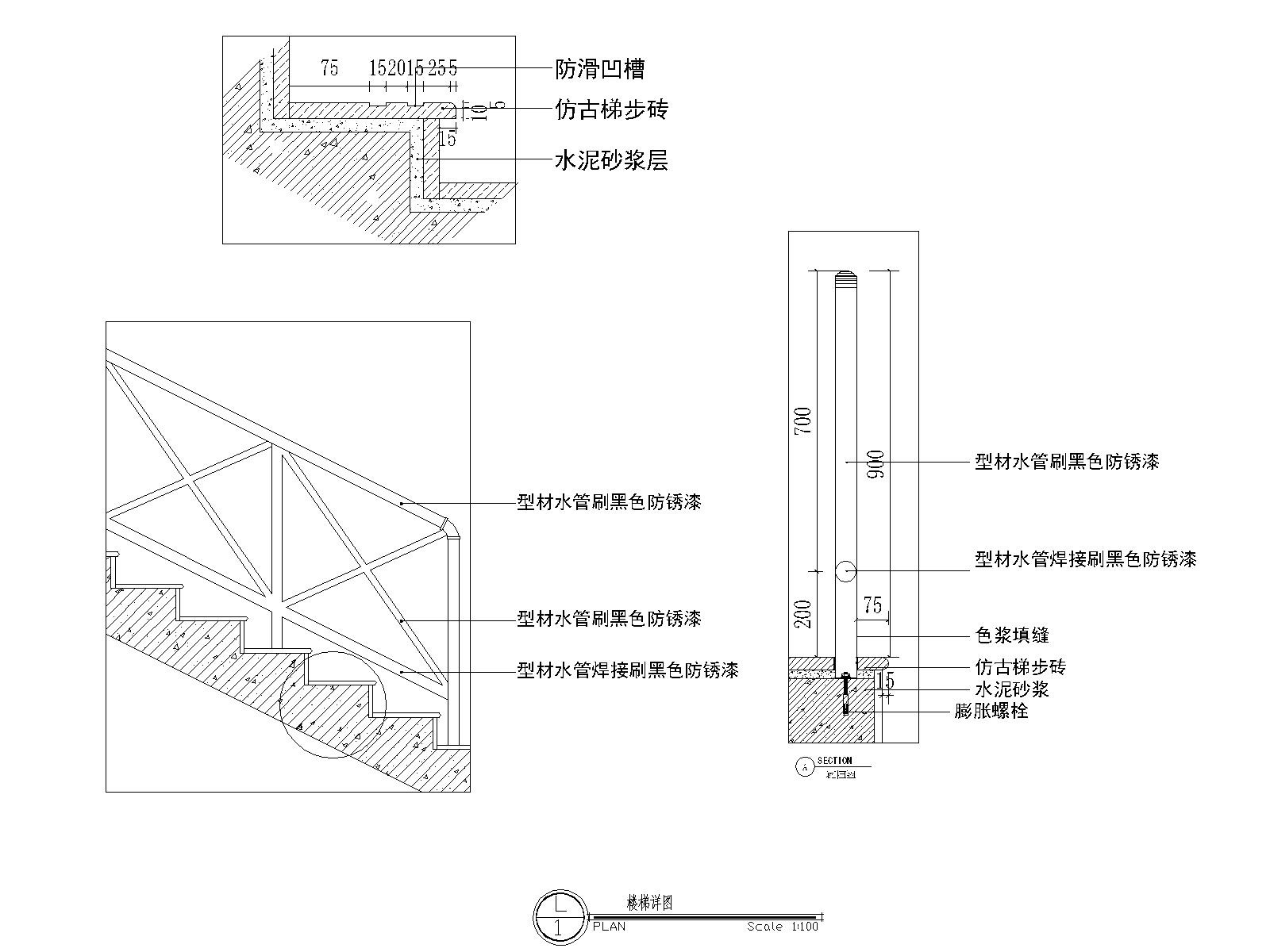贵阳某工业风网吧施工图_效果图cad施工图下载【ID:160711108】