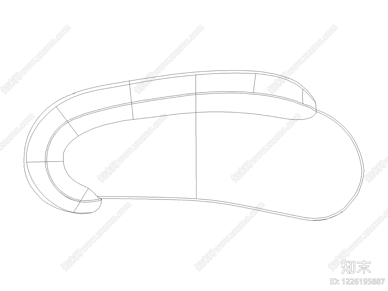 沙发cad施工图下载【ID:1226195887】
