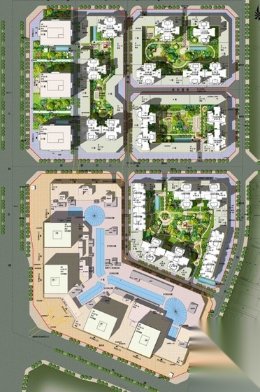 [四川]知名购物广场规划及商业综合体建筑施工图（含效...cad施工图下载【ID:166310191】