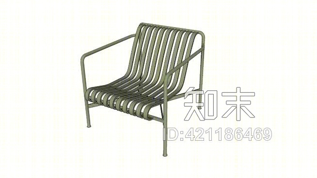干草休闲椅户外椅（低）SU模型下载【ID:421186469】