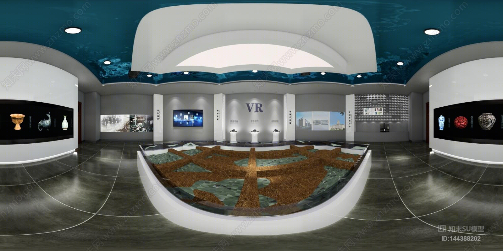 现代科技馆SU模型下载【ID:144388202】