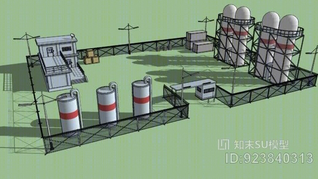 供应仓库SU模型下载【ID:923840313】