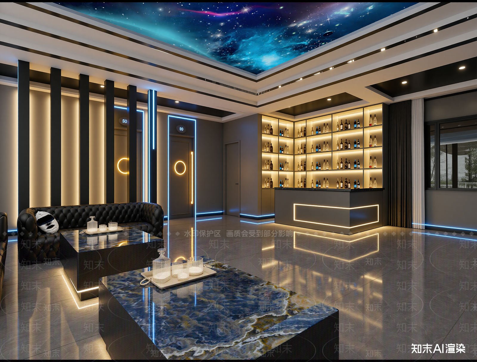 现代酒吧3D模型下载【ID:1214031815】