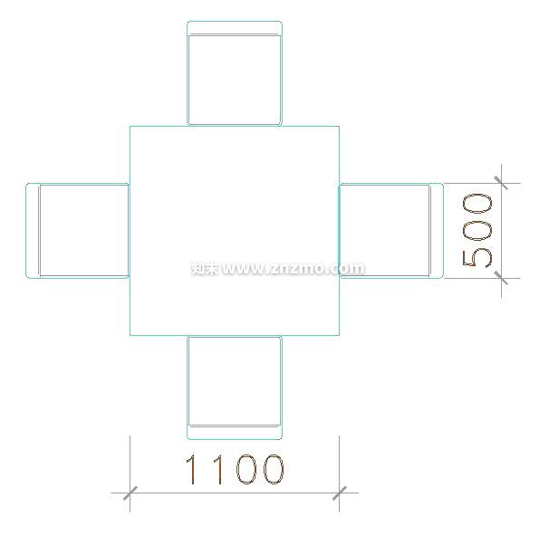 餐桌cad施工图下载【ID:178289190】