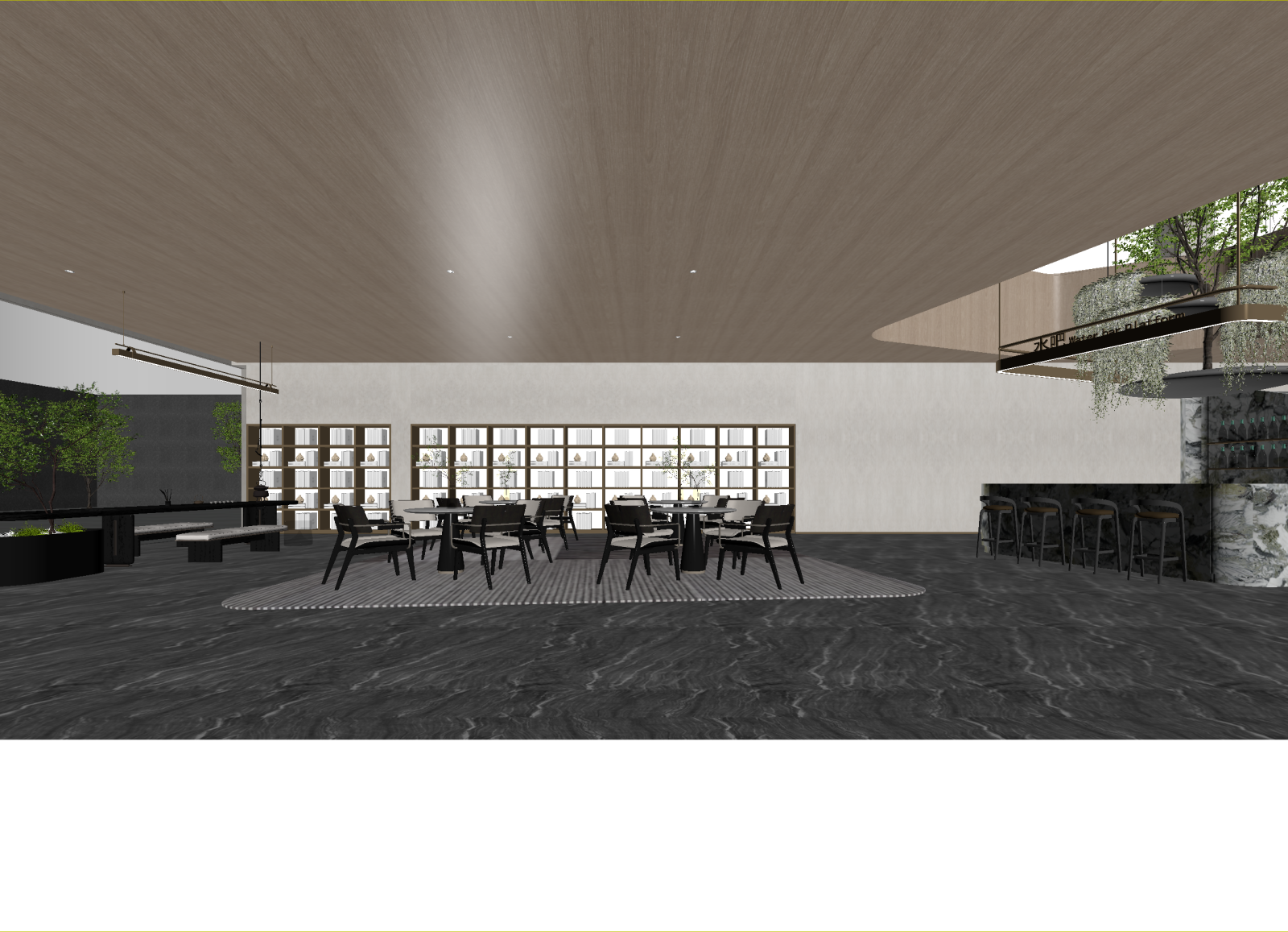 现代茶馆3D模型下载【ID:1214573825】