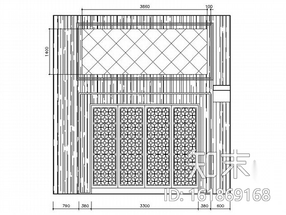 某现代中式设计三层别墅装修图（含效果预算）cad施工图下载【ID:161869168】