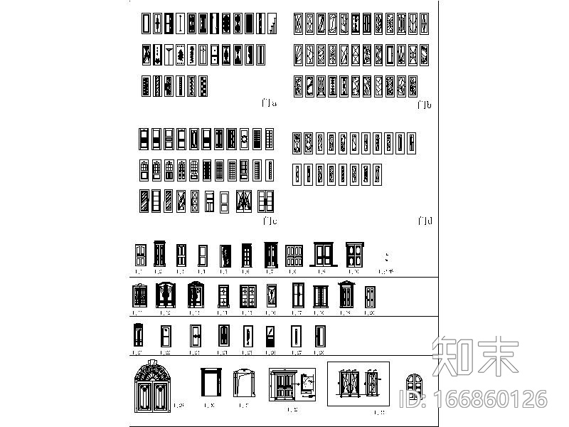 CAD建筑材质总图cad施工图下载【ID:166860126】