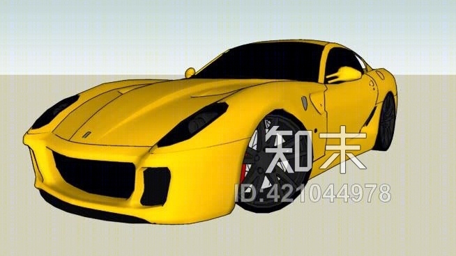 绿色壁垒“Fiorano法拉利599的种族天赋”SU模型下载【ID:421044978】