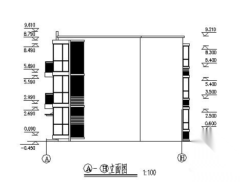 某三层小型住宅楼建筑方案图cad施工图下载【ID:149844169】