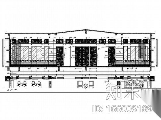 [陕西]高档时尚休闲会所室内装修施工图（含实景图）cad施工图下载【ID:166008189】