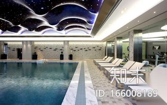 [陕西]高档时尚休闲会所室内装修施工图（含实景图）cad施工图下载【ID:166008189】