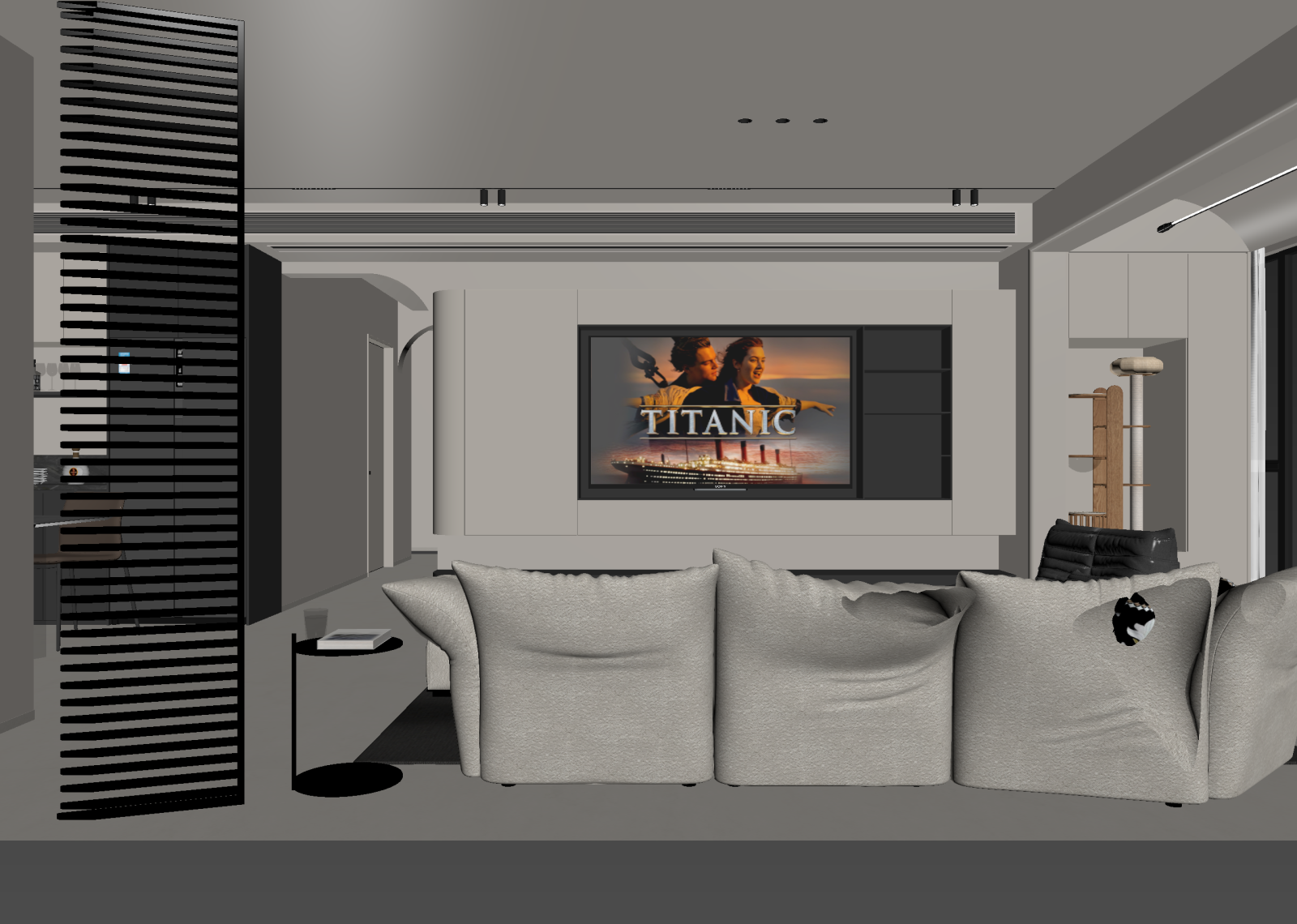 现代影音室3D模型下载【ID:1214928993】