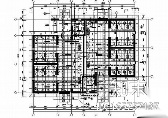 [北京]某奥林匹克公共卫生间建筑施工图cad施工图下载【ID:165757137】