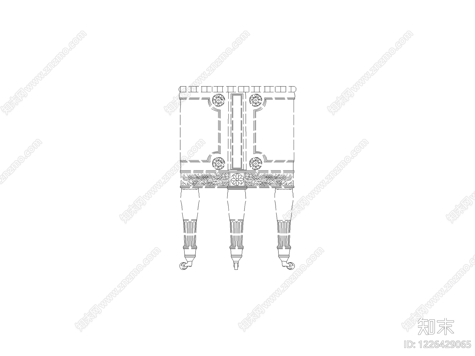 桌子cad施工图下载【ID:1226429065】