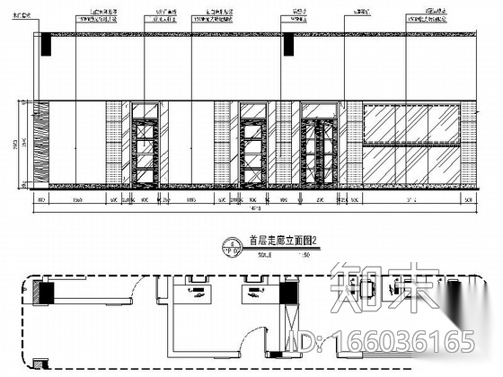 [佛山]简约大气办公楼室内精装修CAD施工图施工图下载【ID:166036165】