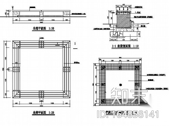 [杭州]某滨水河道局部园林工程施工图cad施工图下载【ID:164858141】