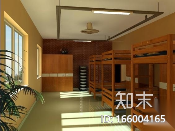 [上海]某职业学校学生公寓图纸（含效果）cad施工图下载【ID:166004165】