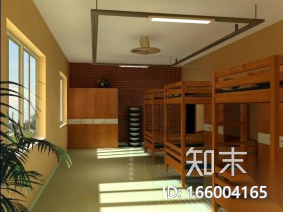 [上海]某职业学校学生公寓图纸（含效果）cad施工图下载【ID:166004165】