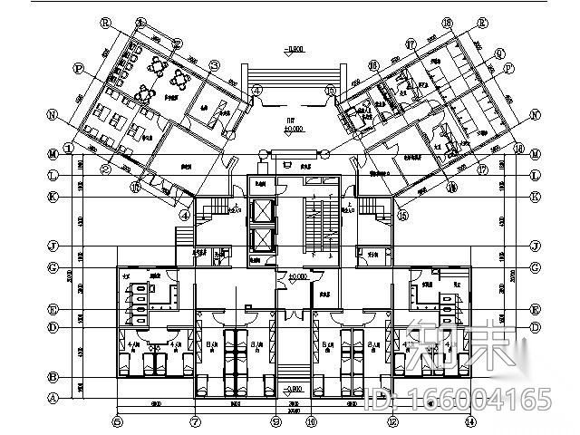 [上海]某职业学校学生公寓图纸（含效果）cad施工图下载【ID:166004165】