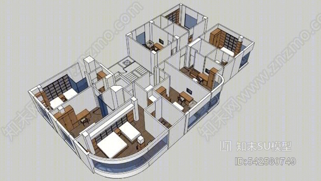 饰品SU模型下载【ID:542580749】