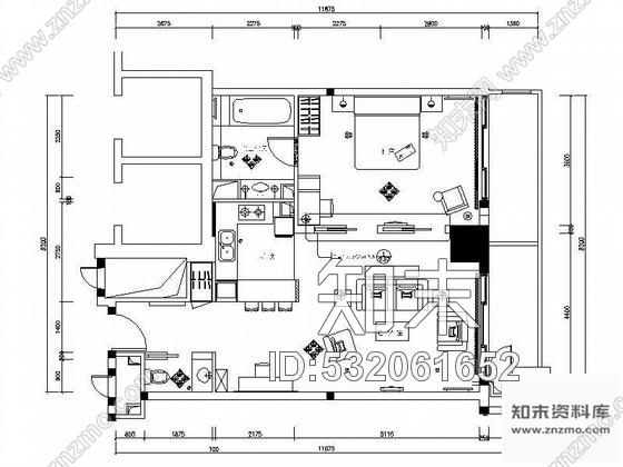 施工图威海酒店式公寓样板房装修图Ⅱ施工图下载【ID:532061652】