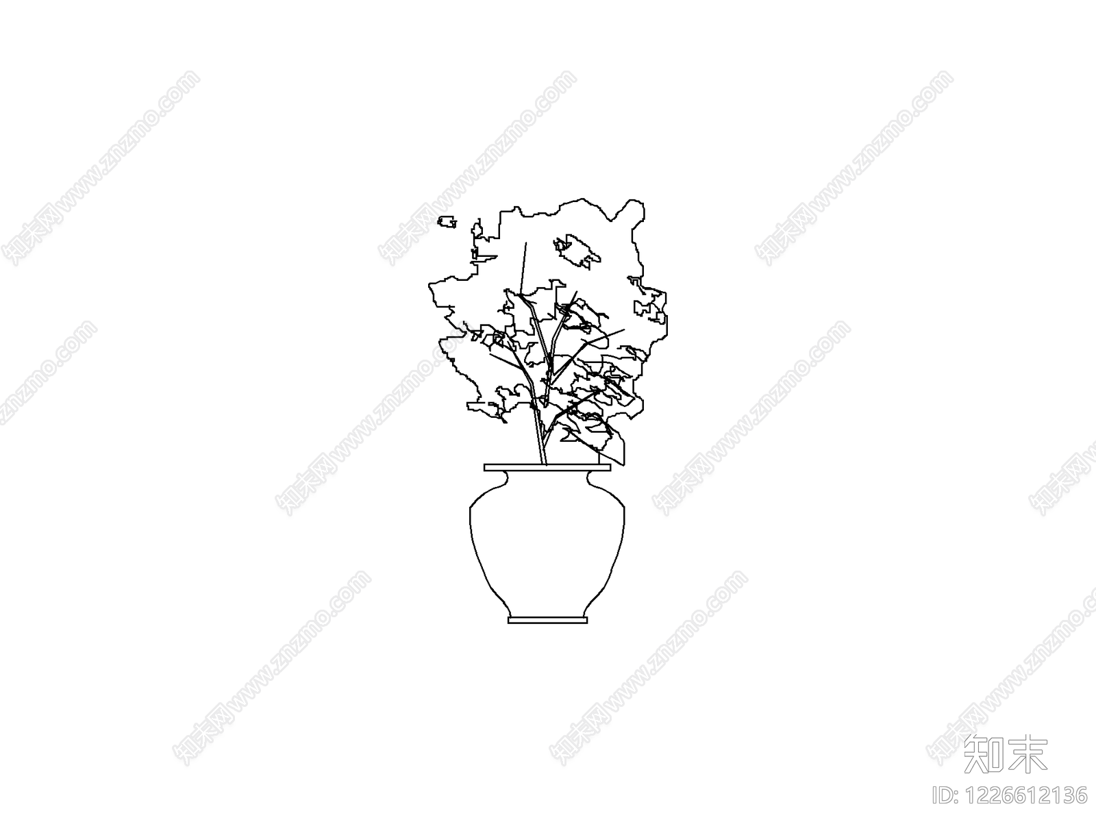 现代灌木种植CAD图纸