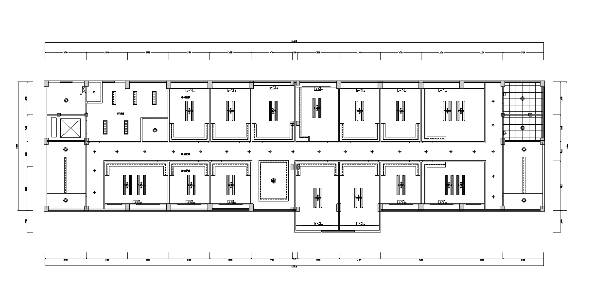 [山西]某高档中餐厅室内设计施工图cad施工图下载【ID:161750175】