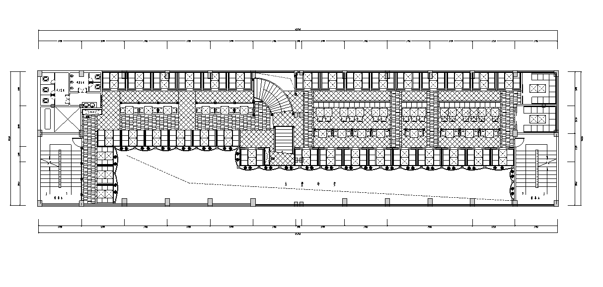 [山西]某高档中餐厅室内设计施工图cad施工图下载【ID:161750175】