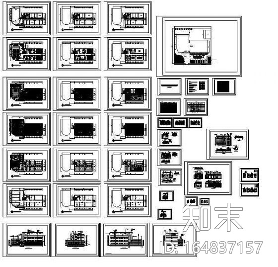 某培训学校装修图施工图下载【ID:164837157】