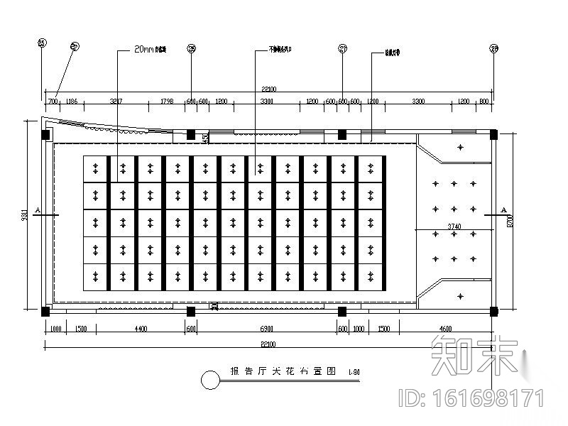 某汽车展厅部分室内装修图施工图下载【ID:161698171】