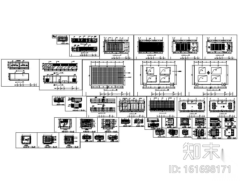 某汽车展厅部分室内装修图cad施工图下载【ID:161698171】