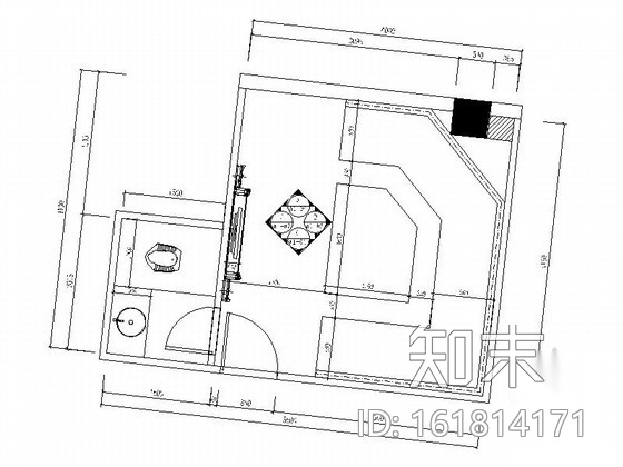 [厦门]高档量贩式KTV包厢室内装修施工图cad施工图下载【ID:161814171】