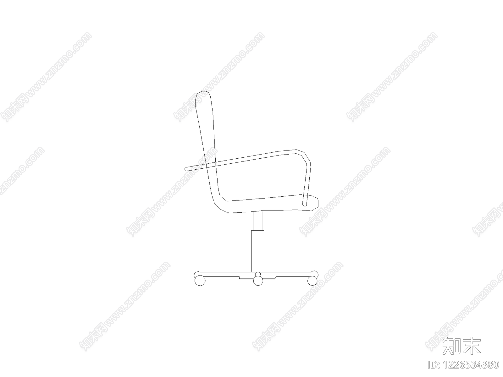 现代椅子CAD图纸